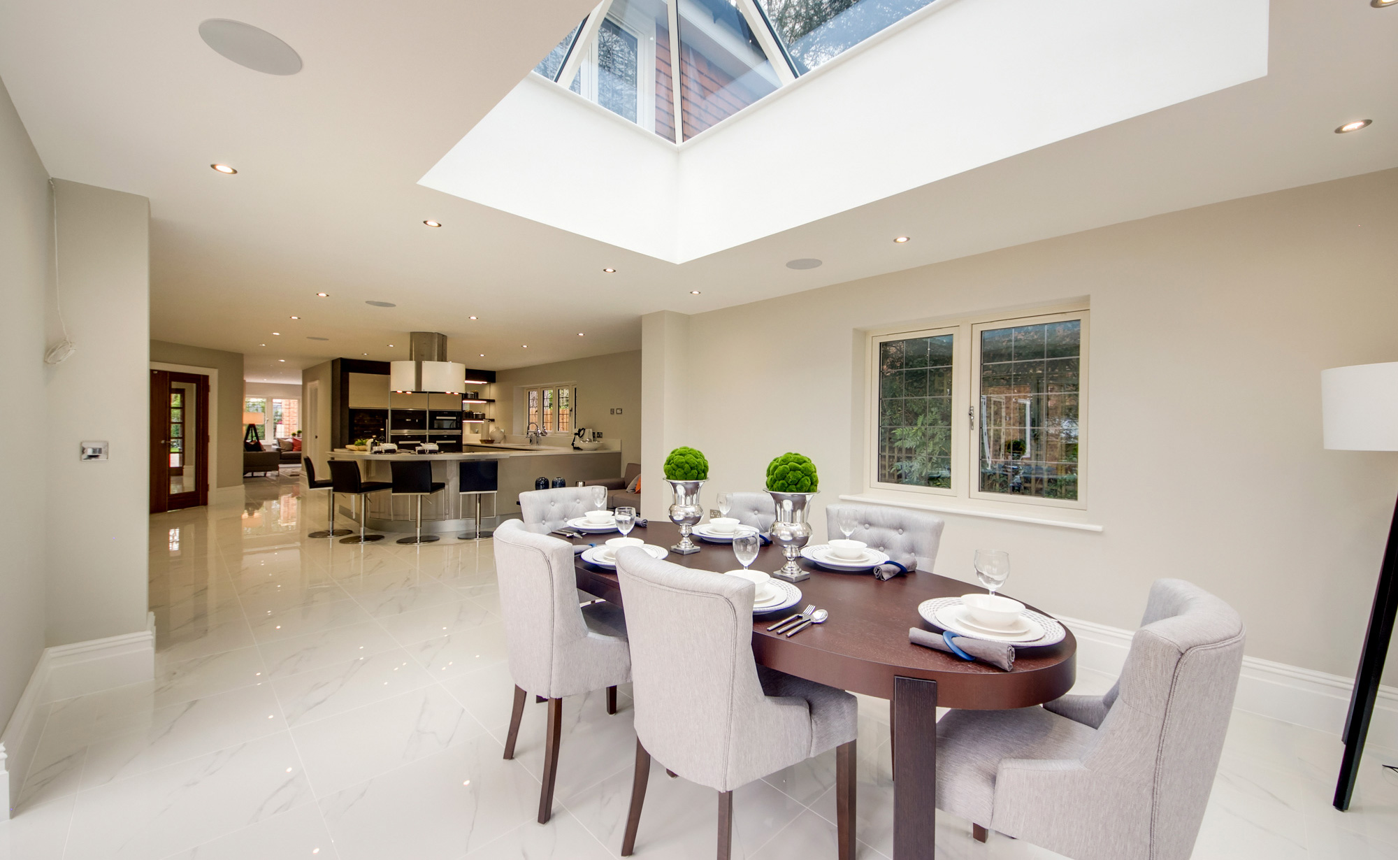 Dining area in Butterfly House