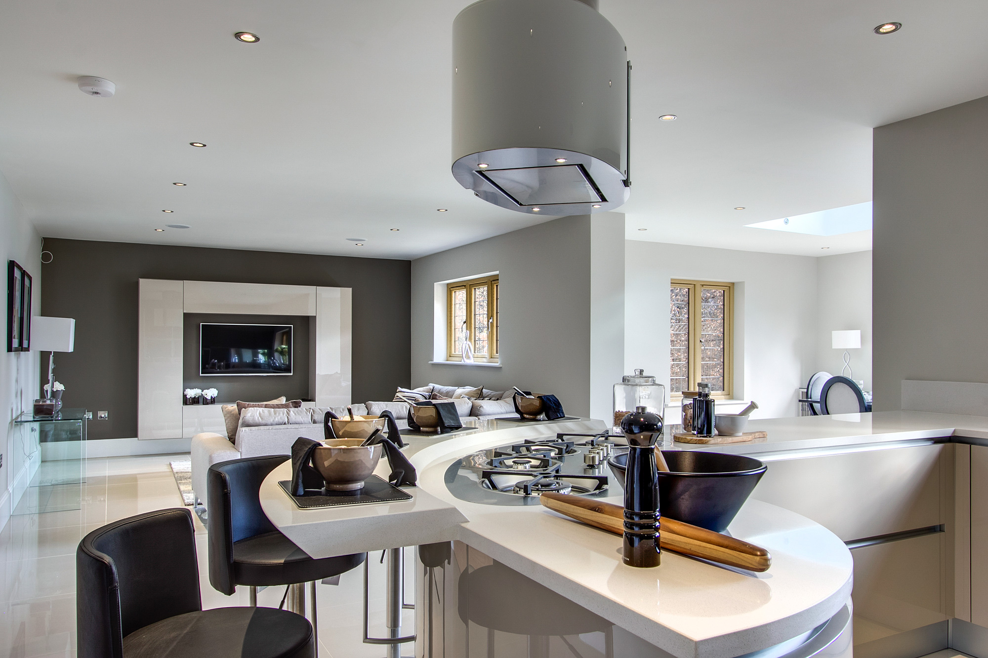 Modern kitchen in Pewley Hill